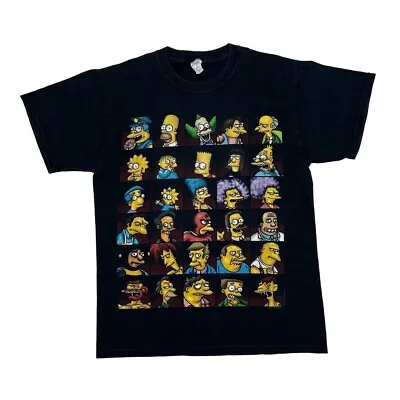 Buy Jerzees (2010) THE SIMPSONS Character Montage TV Show Graphic T-Shirt Small • 18£