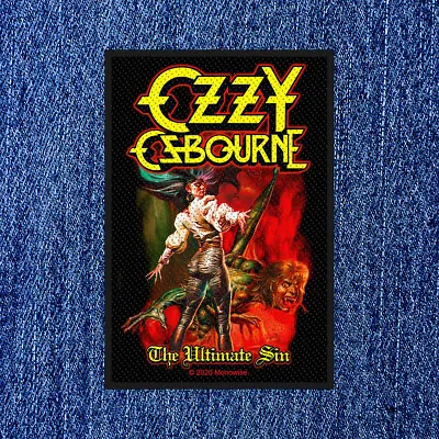 Buy Ozzy Osbourne - The Ultimate Sin  (new) Sew On Patch Official Band Merch • 4.60£
