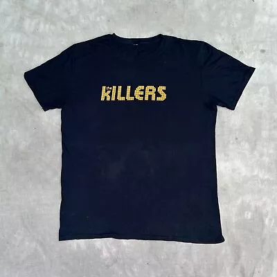Buy The Killers Shirt Adults Extra Large Black Cotton Rock Band Music Logo Mens • 11.90£