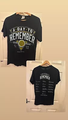 Buy A DAY TO REMEMBER European Winter Tour 2014 T SHIRT Men’s Size Small Rock Band • 17.50£
