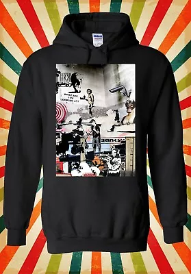 Buy Banksy Street Art Graffiti Cool Funny Men Women Unisex Top Hoodie Sweatshirt 619 • 17.95£