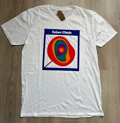 Buy Kaiser Chiefs Band Lollipop T-shirt Large White Tee British Indie Rock Music • 19.99£