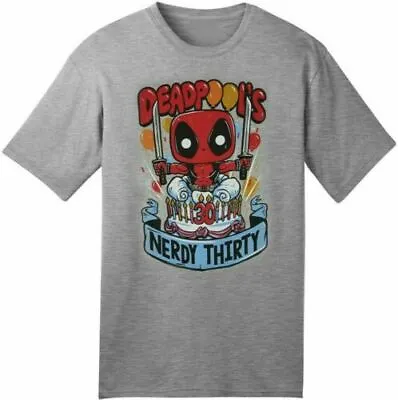 Buy Funko Pop T-Shirt - Deadpool 30th In Cake - Marvel - Size Medium • 21.66£