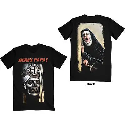 Buy Ghost Here's Papa T Shirt Official Skeleton Black Tee Licensed Merch New S - 2XL • 15.93£