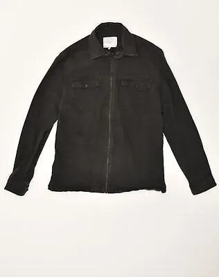 Buy JACK & JONES Mens Slim Denim Jacket UK 38 Medium Black Cotton GW08 • 21.04£