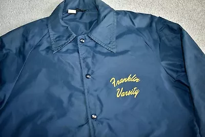 Buy Vtg 60s 70s CHAMPION Blue Nylon Franklin Varsity College Windbreaker Jacket L • 15£
