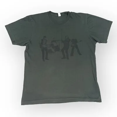 Buy U2 Vertigo 2005 European Tour T-shirt Medium Grey Black Print Band Music Top • 19.99£