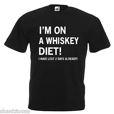 Buy Whiskey Drinker Funny Mens T Shirt 12 Colours  Size S - 3XL • 9.49£