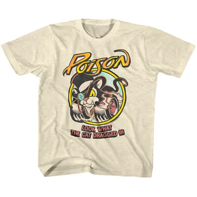 Buy Poison Hot Wheels Kids T Shirt Look What The Cat Dragged In Rock Band Boys Girls • 19.39£