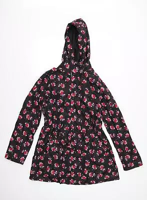 Buy TU Womens Black Floral Jacket Size S Zip - Packable • 7.75£