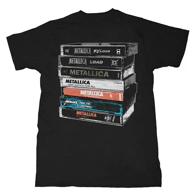 Buy Metallica T-Shirt Cassettes Rock Band New Black Official • 15.15£