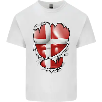 Buy Gym Danish Flag Ripped Muscles Denmark Kids T-Shirt Childrens • 7.99£