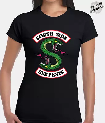 Buy Southside Serpents Ladies T Shirt Riverdale Gang Jughead Jones Cool Tv Top • 10.99£
