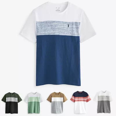 Buy Mens Next Colourblock Tshirt Sizes XS - 5XL • 10.99£
