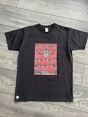 Buy Squid Game Custom Made Black Short Sleeve T Shirt Men’s Size Small • 8£
