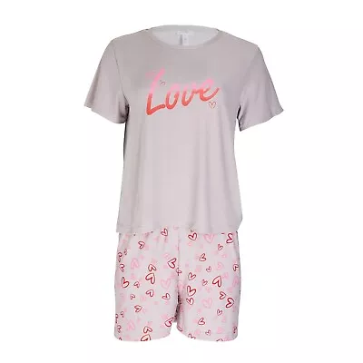 Buy Pyjamas PJ Ladies Womens Lounge Wear Night Wear Soft Touch Short Suit Plus NEW • 7.95£