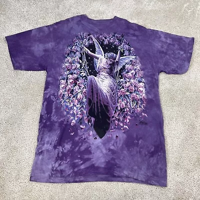 Buy The Mountain T Shirt Size Large Angel Fairy Sheila Wolk Graphic Roses Tie Dye • 34.99£