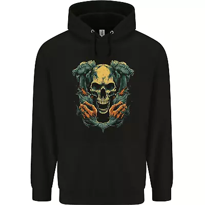Buy Wretched Skull Evil Demonic Halloween Demon Mens 80% Cotton Hoodie • 19.99£