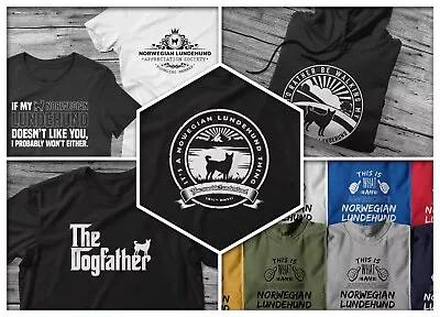 Buy Norwegian Lundehund T Shirt Hoodie Dog Walking Owner Gift B2G1F! • 26.99£