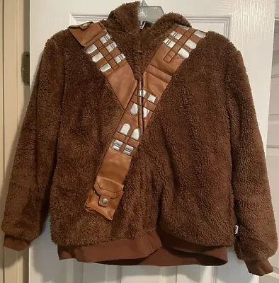 Buy Disney Store Star Wars Chewbacca Zip Up Hoodie Jacket Sherpa Kids Teen 11/12 • 14.17£