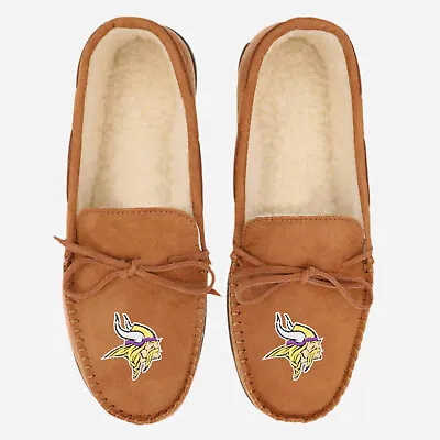 Buy NFL Minnesota Vikings Slippers Moccasins Moccasin Slip On • 30.19£