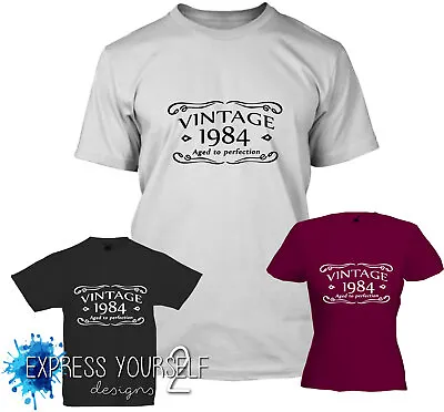 Buy VINTAGE 1984 - 40th Birthday T-Shirt (2024), Gift, Premium Quality • 9.99£