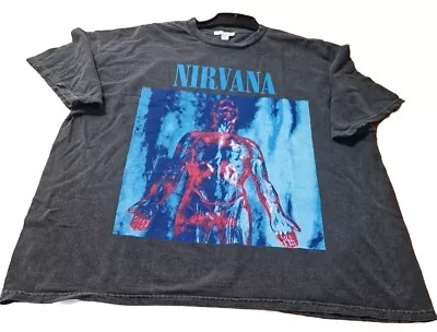 Buy Nirvana TopShop L Oversized  Grey Vintage Style  T-shirt UK Made  • 20£