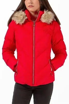 Buy Ladies Jacket Hooded Padded Warm Coat Slim Fit Clearance RRP £48.99! • 14.99£
