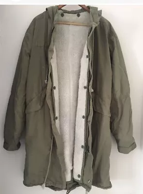 Buy Urban Outfitters Loom Parka Jacket Coat Military Khaki Green Medium M Hooded UO • 9.85£