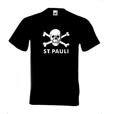 Buy Fc St. Pauli Skull T Shirt All Sizes • 8.99£