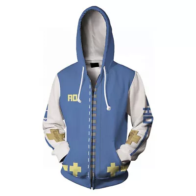 Buy Guilty Gear Bridget Cosplay Hoodie Casual Streetwear Zip Up Jacket Coat MenWomen • 22.79£