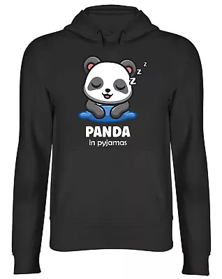 Buy Panda In Pyjamas Hoodie Mens Womens Funny Sleeping Lazy Tired Top Gift • 17.99£