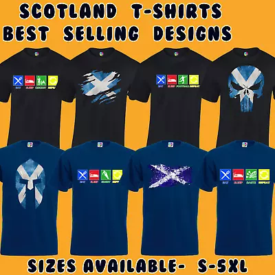 Buy Mens Scotland T-shirt Scottish Patriotic Design Flag Fan Football Rugby Top New • 8.99£