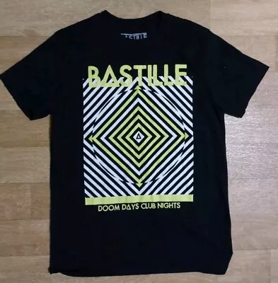 Buy Mens Black Bastille  Doom Days Club Nights  UK Tour T Shirt. Size M. New.  • 10£