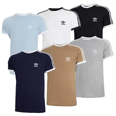 Buy Mens Adidas T Shirts California Originals Crew Neck Short Sleeve Tee M L XL 2XL • 12.99£