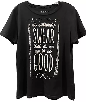 Buy Harry Potter Wands T Shirt Adult Med Youth Large Black 2 Wands  I Solemnly Swear • 16.24£