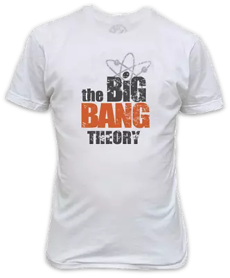 Buy Big Bang Theory Distressed Logo White T-Shirt • 15£