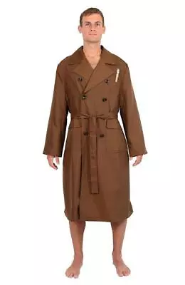 Buy Doctor Who 10th Doctor Brown Trench Coat Styled Men's Robe • 43.42£