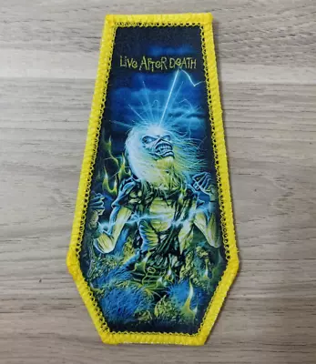 Buy Iron Maiden “Live After Death” Yellow Border Coffin Patch For Battle Jacket • 5.36£