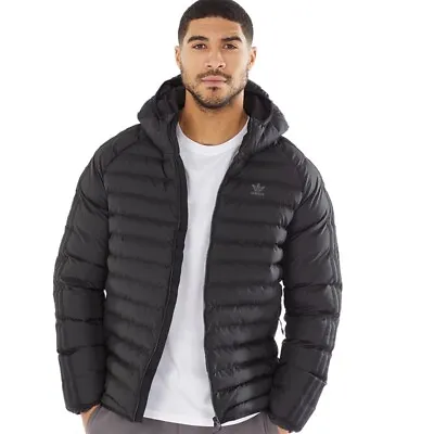Buy Adidas Originals Mens Padded Winter Puffer Jacket In Black RRP £129.00 • 69.99£