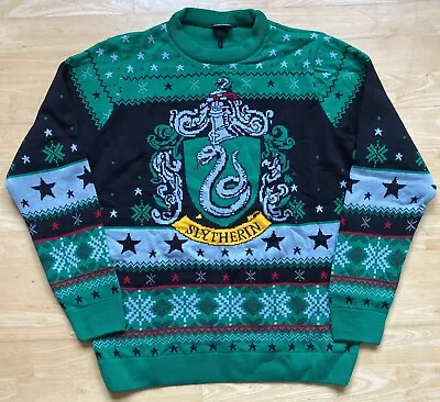Buy Large 42  Chest Harry Potter Slythrin Quidditch Christmas Xmas Jumper Sweater • 29.99£