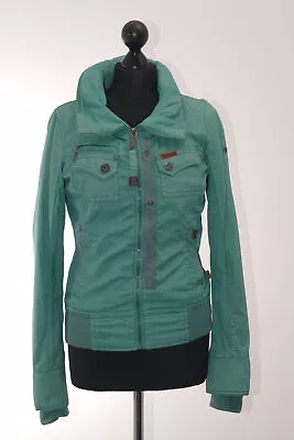 Buy Khujo Ladies Blouson Jacket Averna S Green Light Uni Short Hood Lightweight • 50.79£