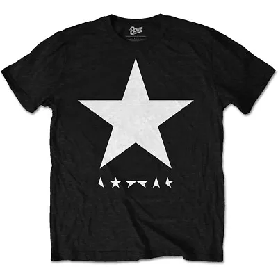 Buy David Bowie Blackstar White Star On Black T-Shirt OFFICIAL • 15.19£