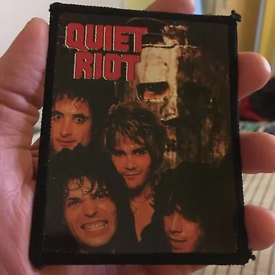 Buy VINTAGE Quiet Riot Sew On Cloth Patch 1984  Ozzy Sabbath Metal Battle Jacket • 4.99£