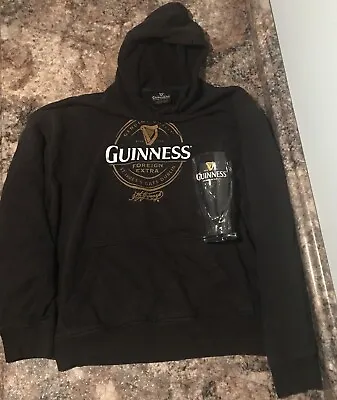 Buy Guinness Beer Glass Dublin 1759 + Hoodie Official Black Made In Dublin Ireland • 17.95£
