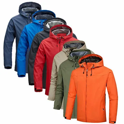 Buy Men Softshell Jacket Rain Jacket Windbreaker Windbreaker Waterproof Breathable • 26.89£