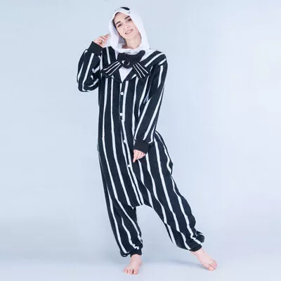 Buy The Nightmare Before Christmas Jack Pajamas Jumpsuit Sleepwear Nightgown Costume • 18£