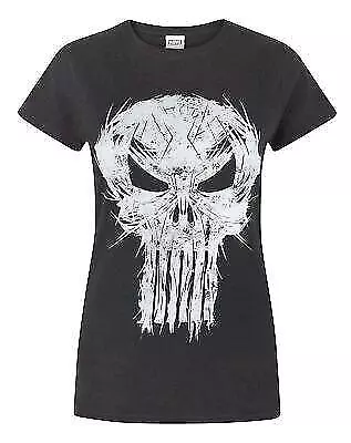 Buy Marvel The Punisher Logo Men's T-Shirt, Large Black Cotton Shirt • 12.99£