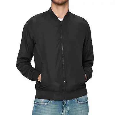 Buy Brave Soul Sanjay Mens Bomber Jacket Long Sleeve Zip Up Lightweight Outdoor Coat • 12.99£