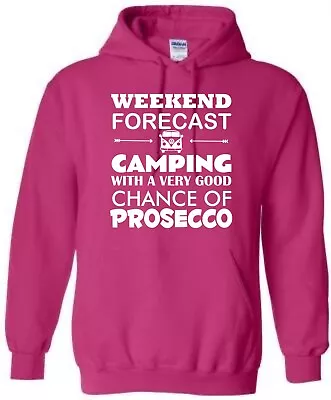 Buy Campervan Funny Hoodie, Prosecco Camping Hoody, Camper Alcohol Hooded Sweat • 20.99£
